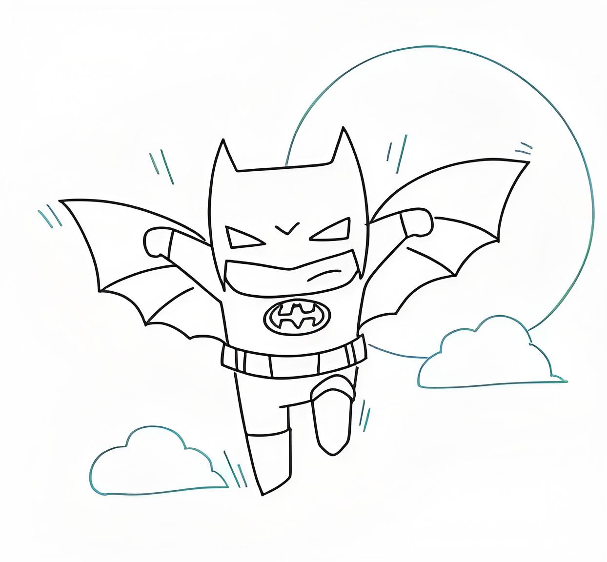 Cartoon Batman Sketch Input